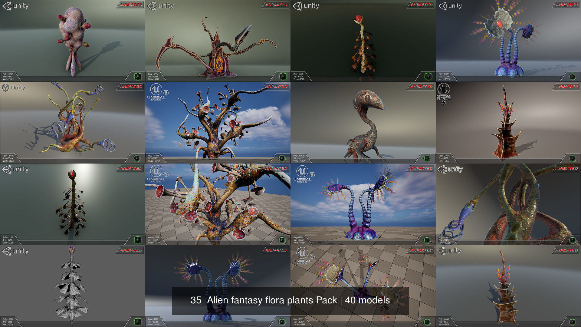 45 Alien fantasy flora -  Big Pack 3D Model Collection_61