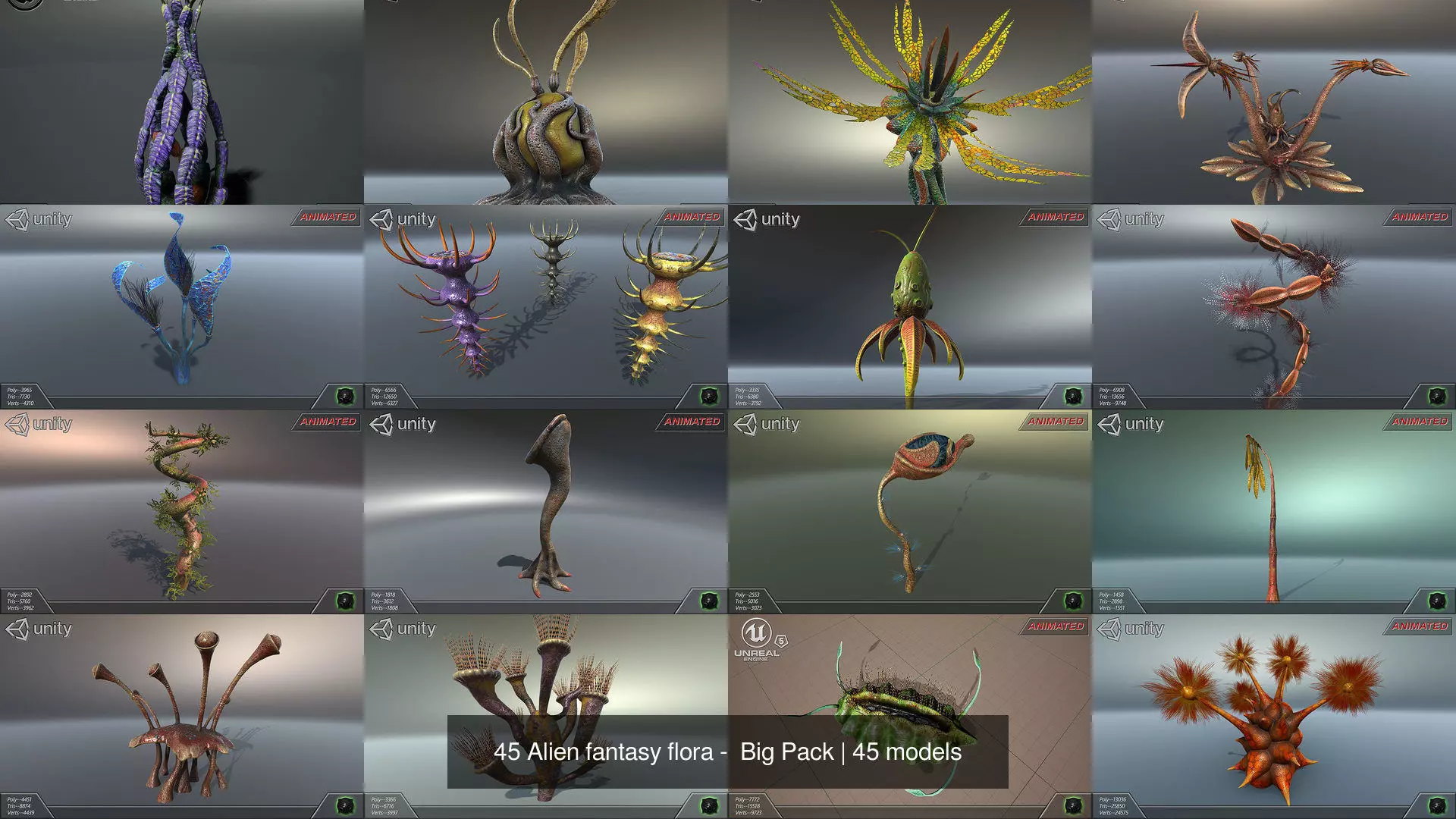 45 Alien fantasy flora -  Big Pack 3D Model Collection_40