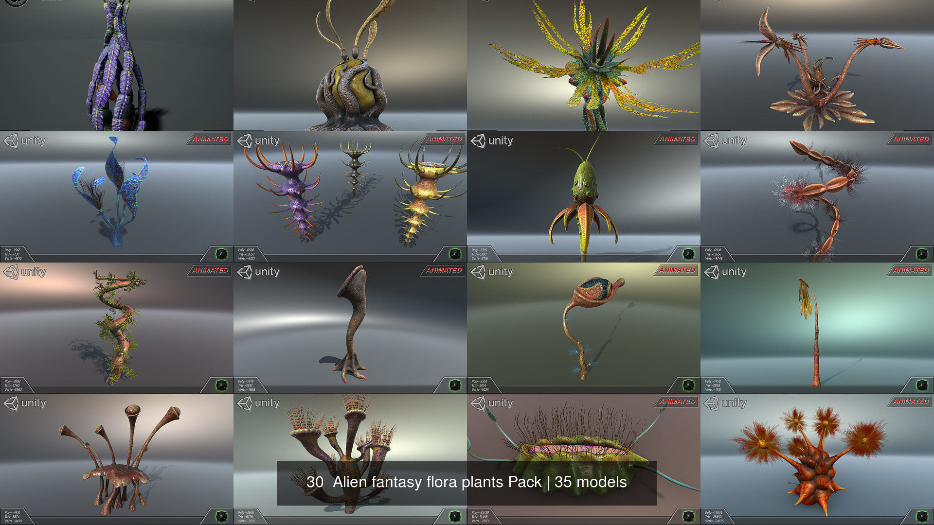45 Alien fantasy flora -  Big Pack 3D Model Collection_63