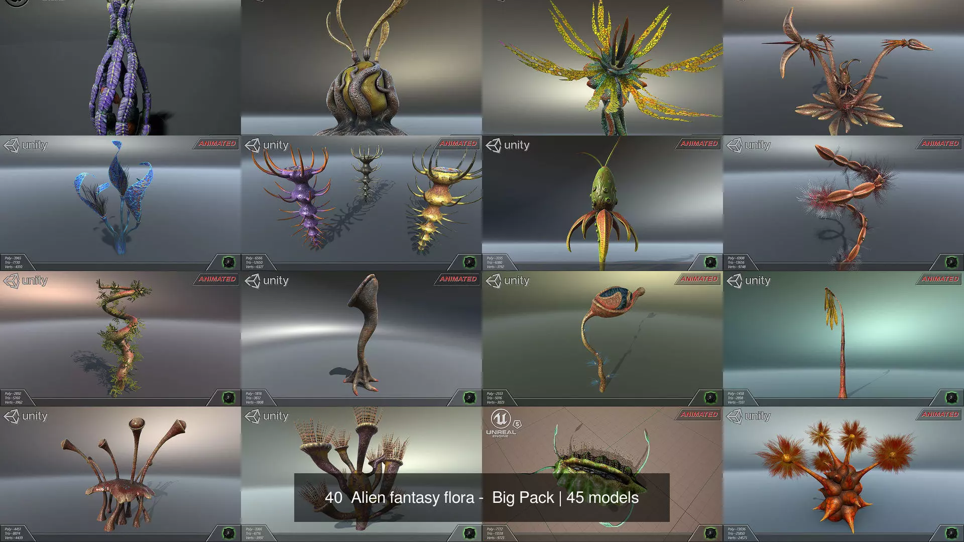 45 Alien fantasy flora -  Big Pack 3D Model Collection_39