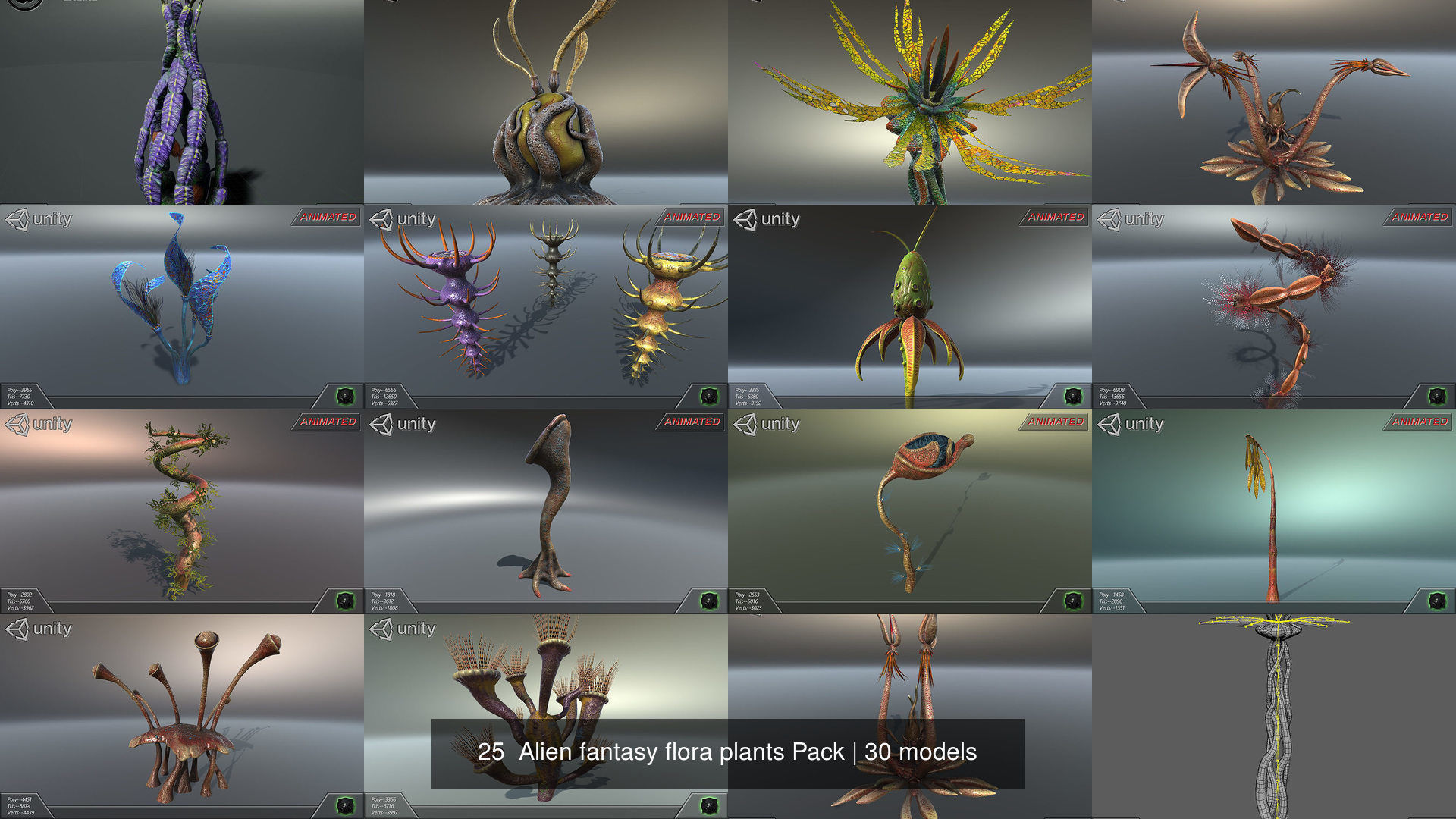 45 Alien fantasy flora -  Big Pack 3D Model Collection_75