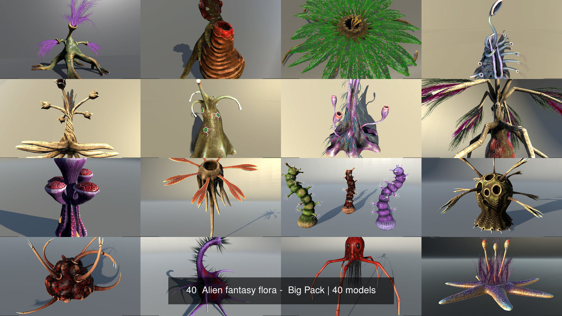 45 Alien fantasy flora -  Big Pack 3D Model Collection_41