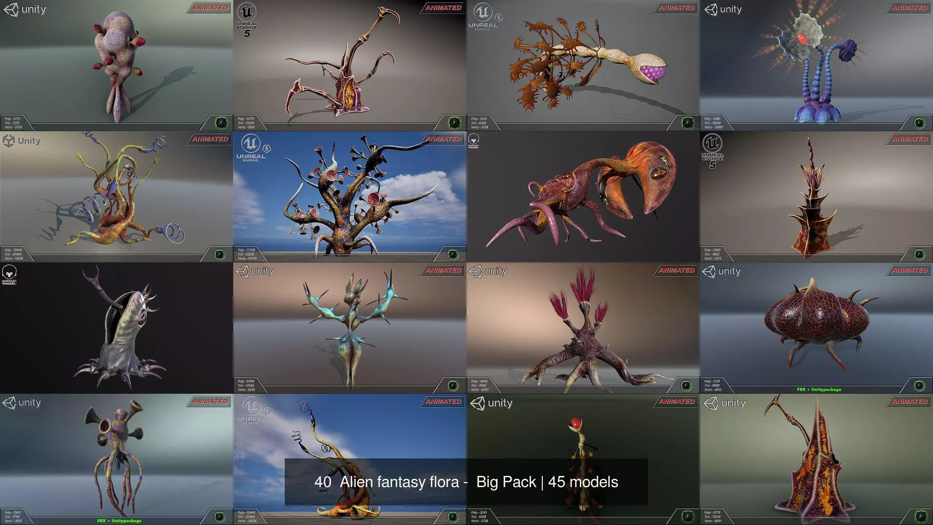 45 Alien fantasy flora -  Big Pack 3D Model Collection_51