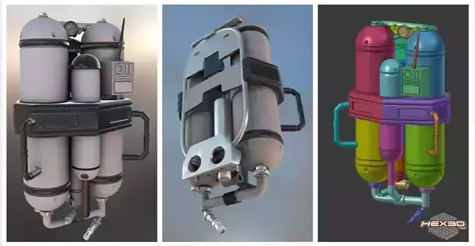 FlameTrooper TankPack 3D print model