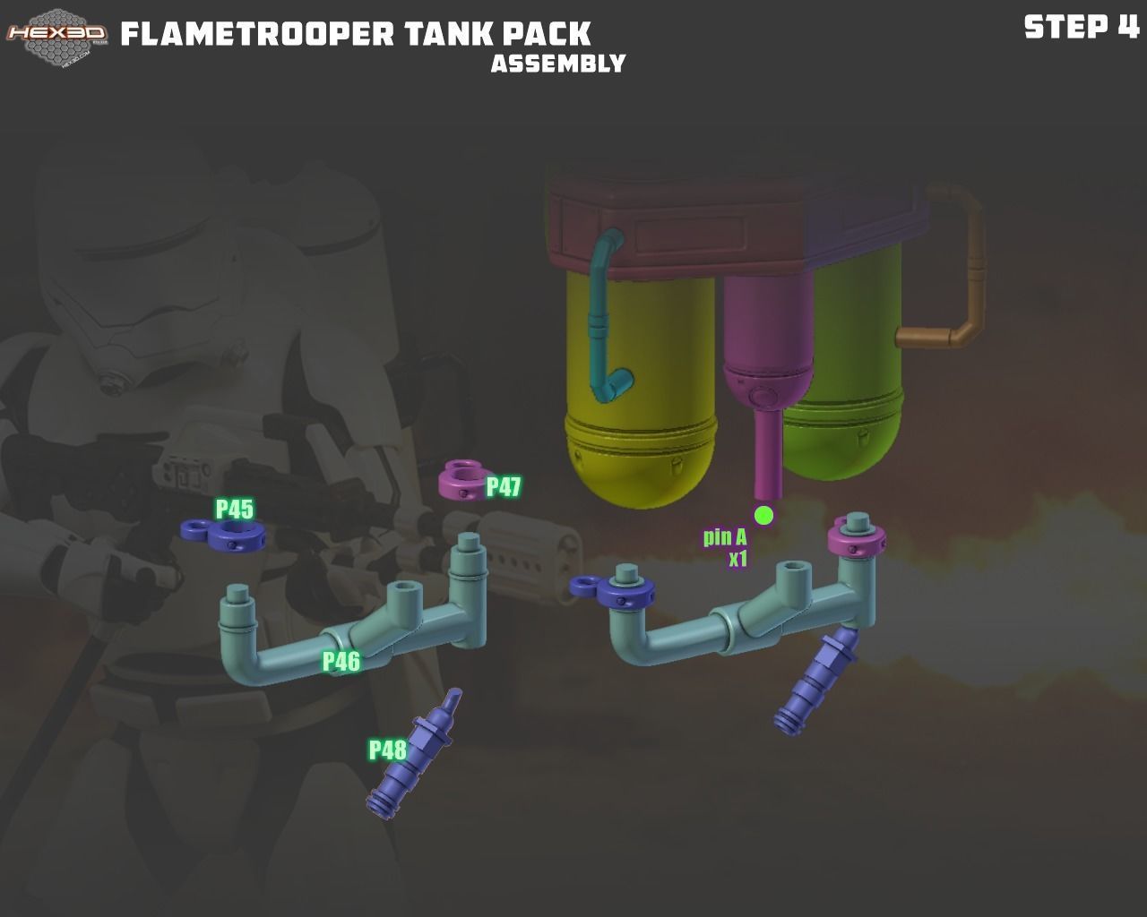 FlameTrooper TankPack 3D print model_4