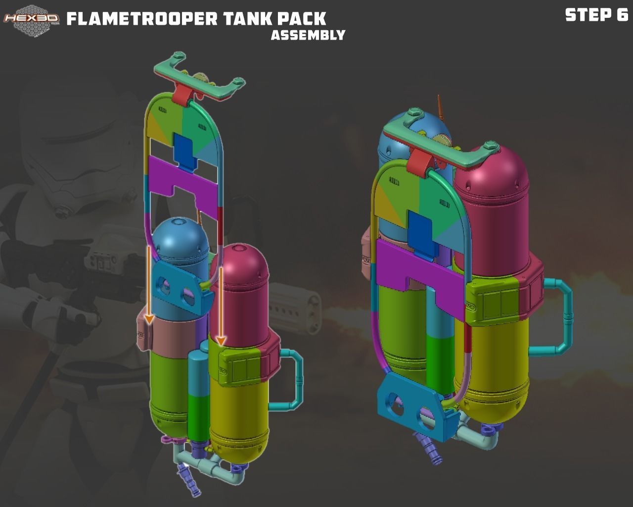 FlameTrooper TankPack 3D print model_6