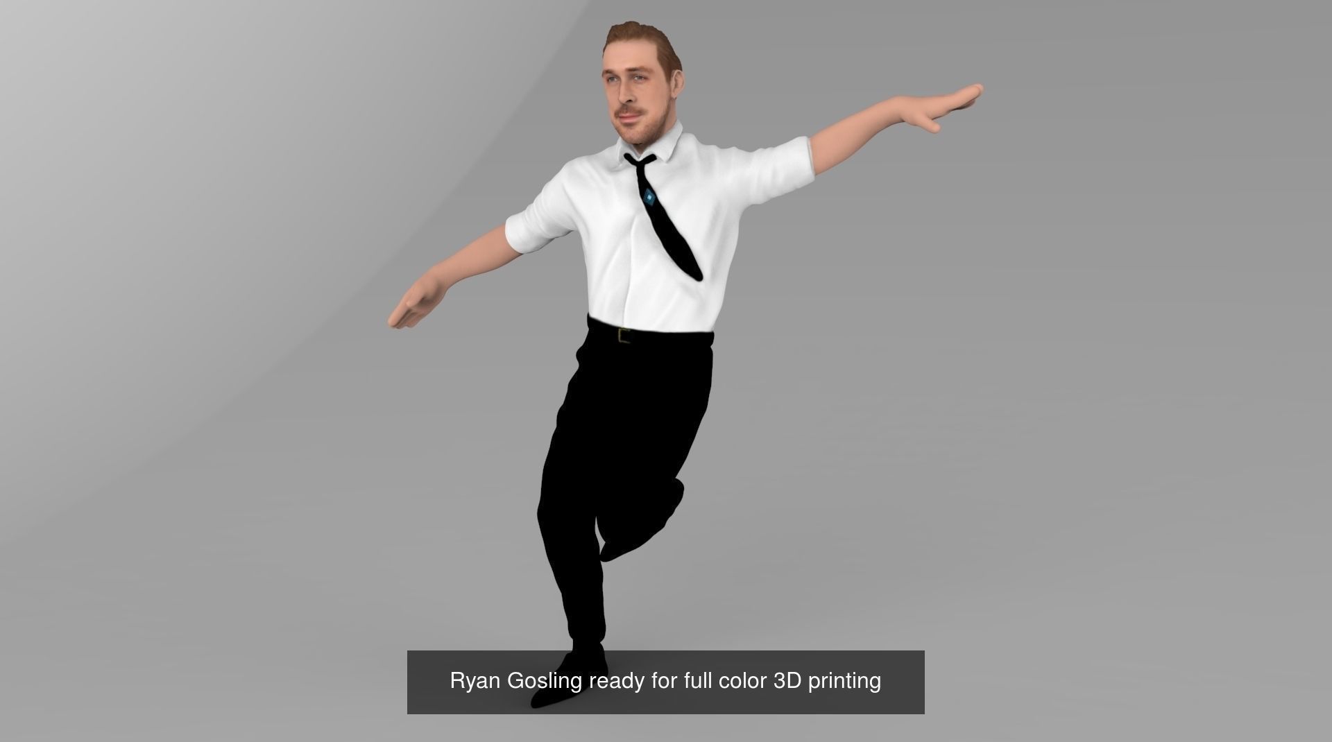 Famous Actors and Celebrities ready for full color printing 3D Model Collection_16