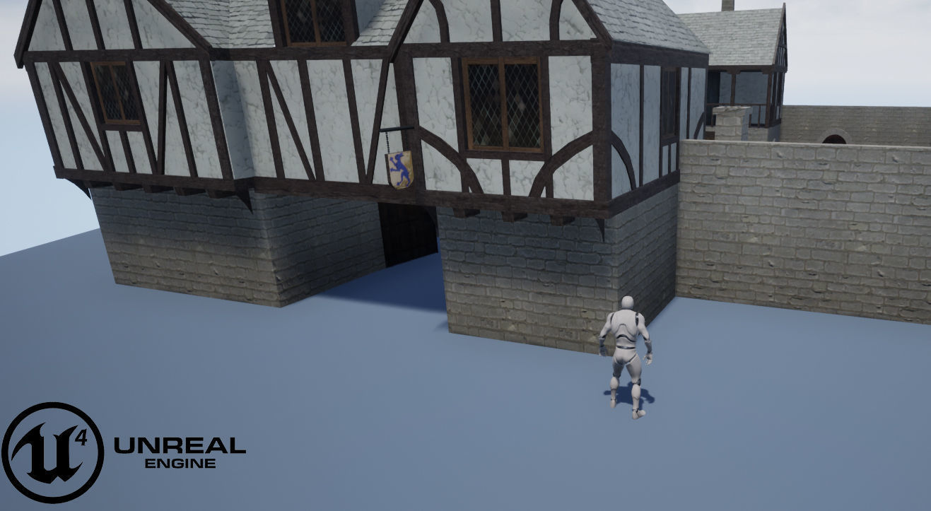 Medieval Inn The Blue Rabbit Free low-poly 3D model_37