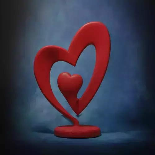 Heart Sculpture - stl 3D print model