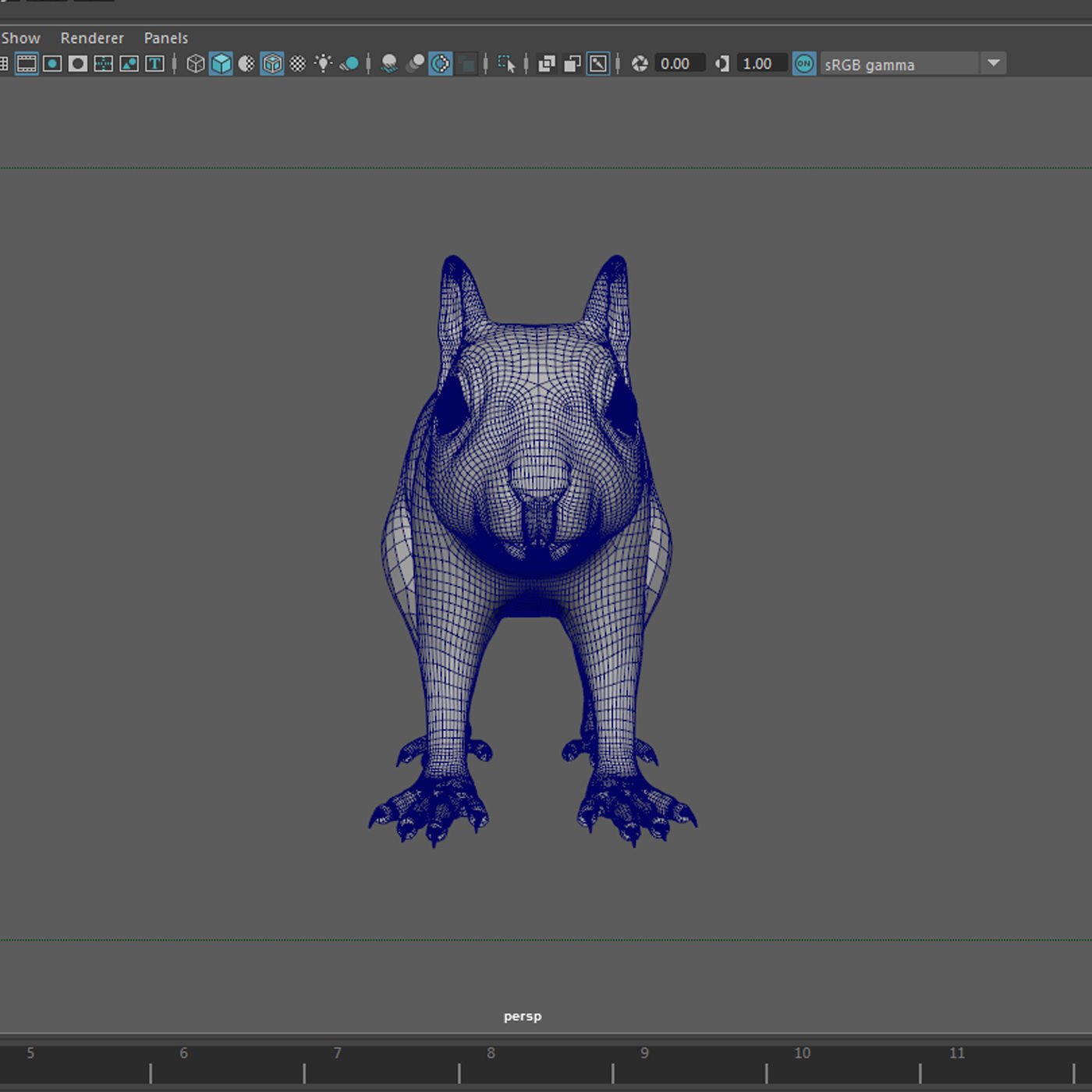 red squirrel Model 3D model_6