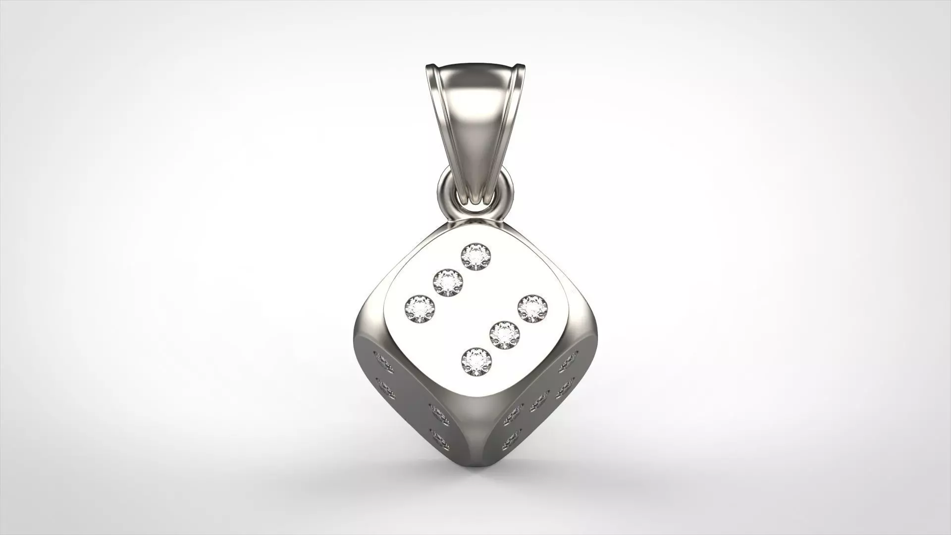 Dice Pendant 3D print model_0