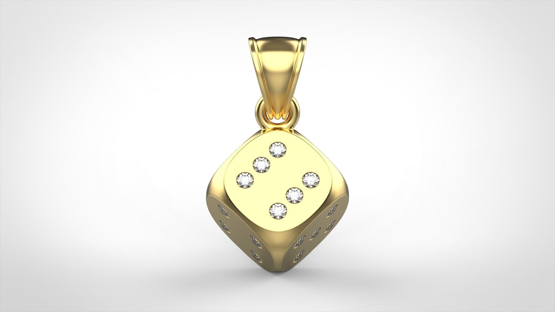 Dice Pendant 3D print model_1