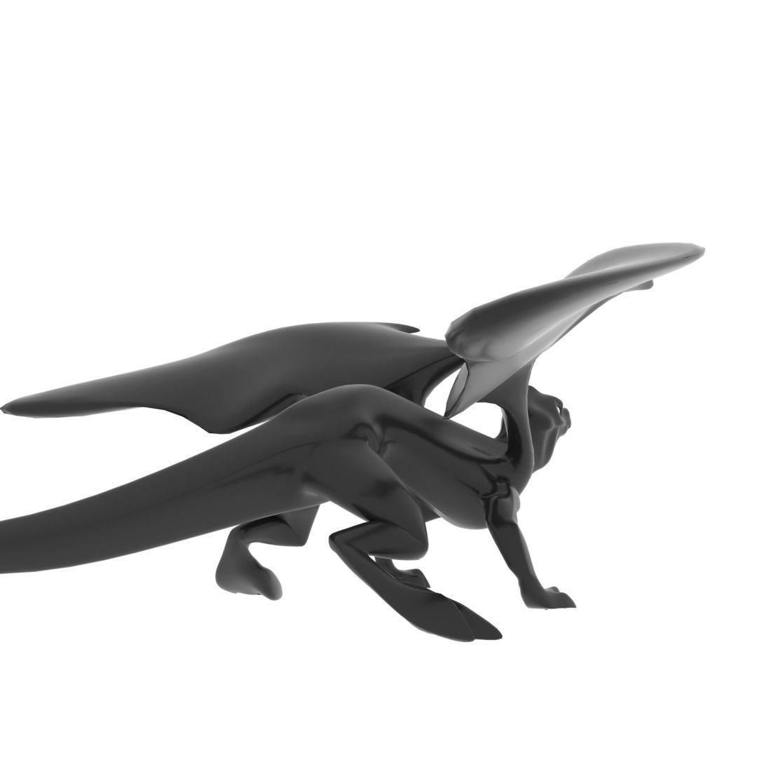 Medium Iguana Dragon Low-poly 3D model_23