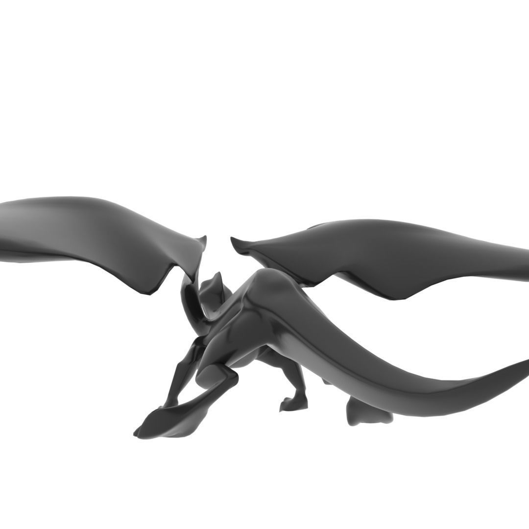 Medium Iguana Dragon Low-poly 3D model_30