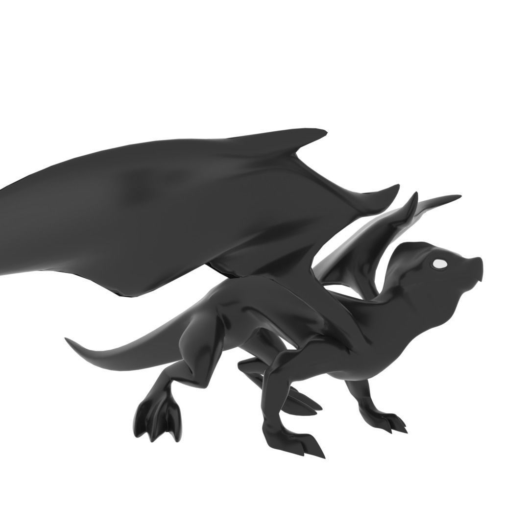 Medium Iguana Dragon Low-poly 3D model_15
