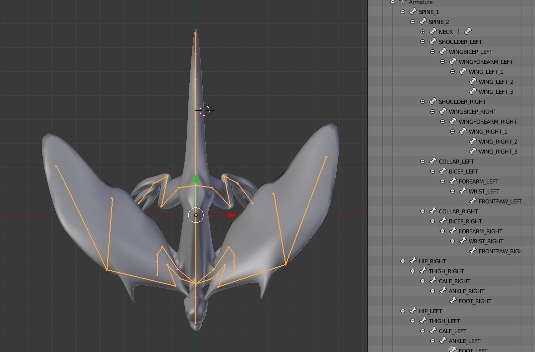 Medium Iguana Dragon Low-poly 3D model_46