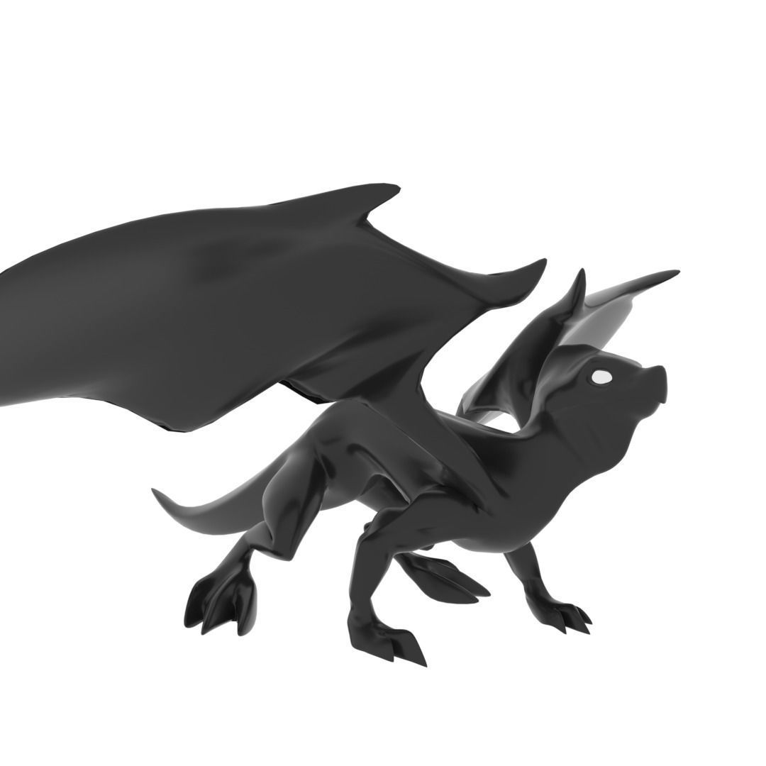 Medium Iguana Dragon Low-poly 3D model_14