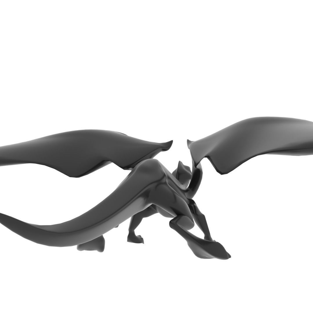 Medium Iguana Dragon Low-poly 3D model_26