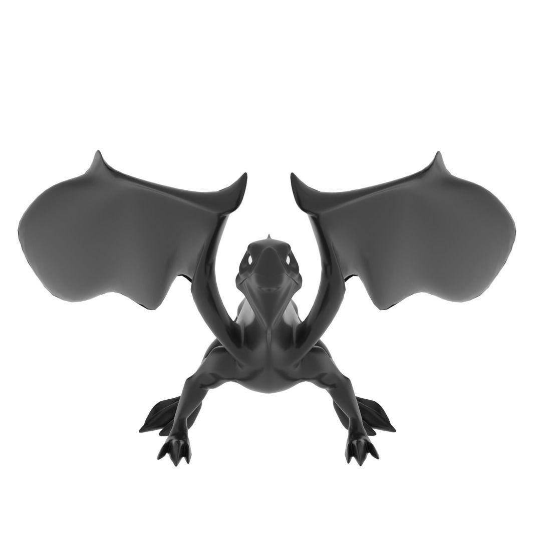 Medium Iguana Dragon Low-poly 3D model_10