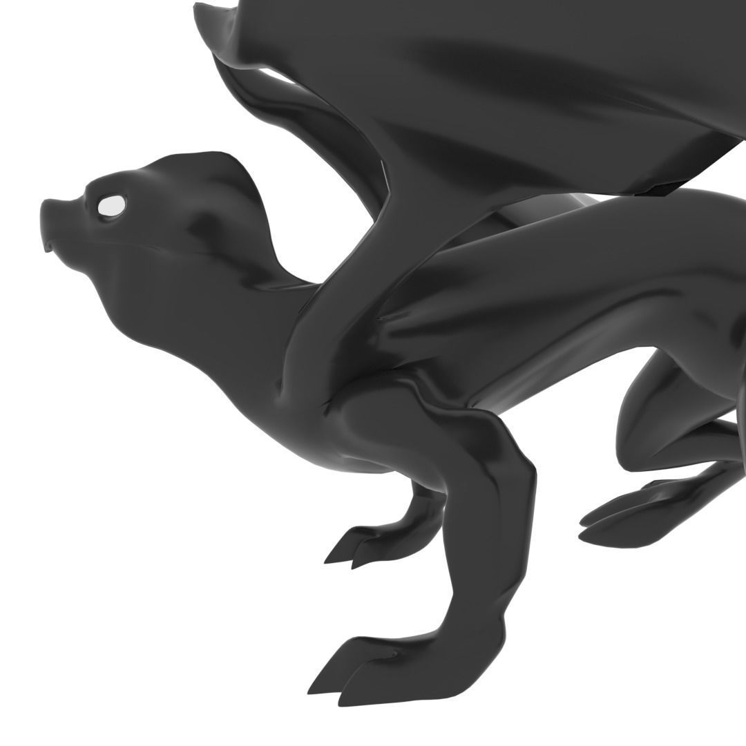 Medium Iguana Dragon Low-poly 3D model_3