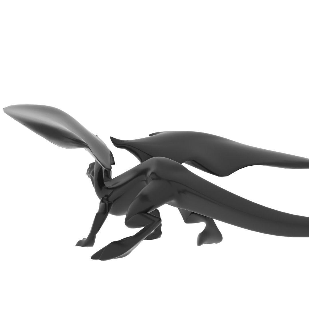 Medium Iguana Dragon Low-poly 3D model_32