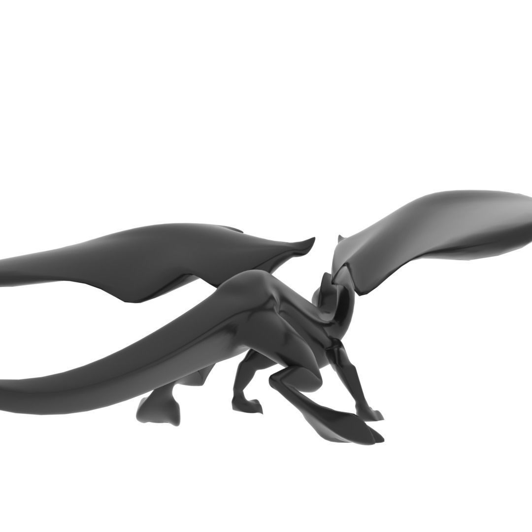 Medium Iguana Dragon Low-poly 3D model_25