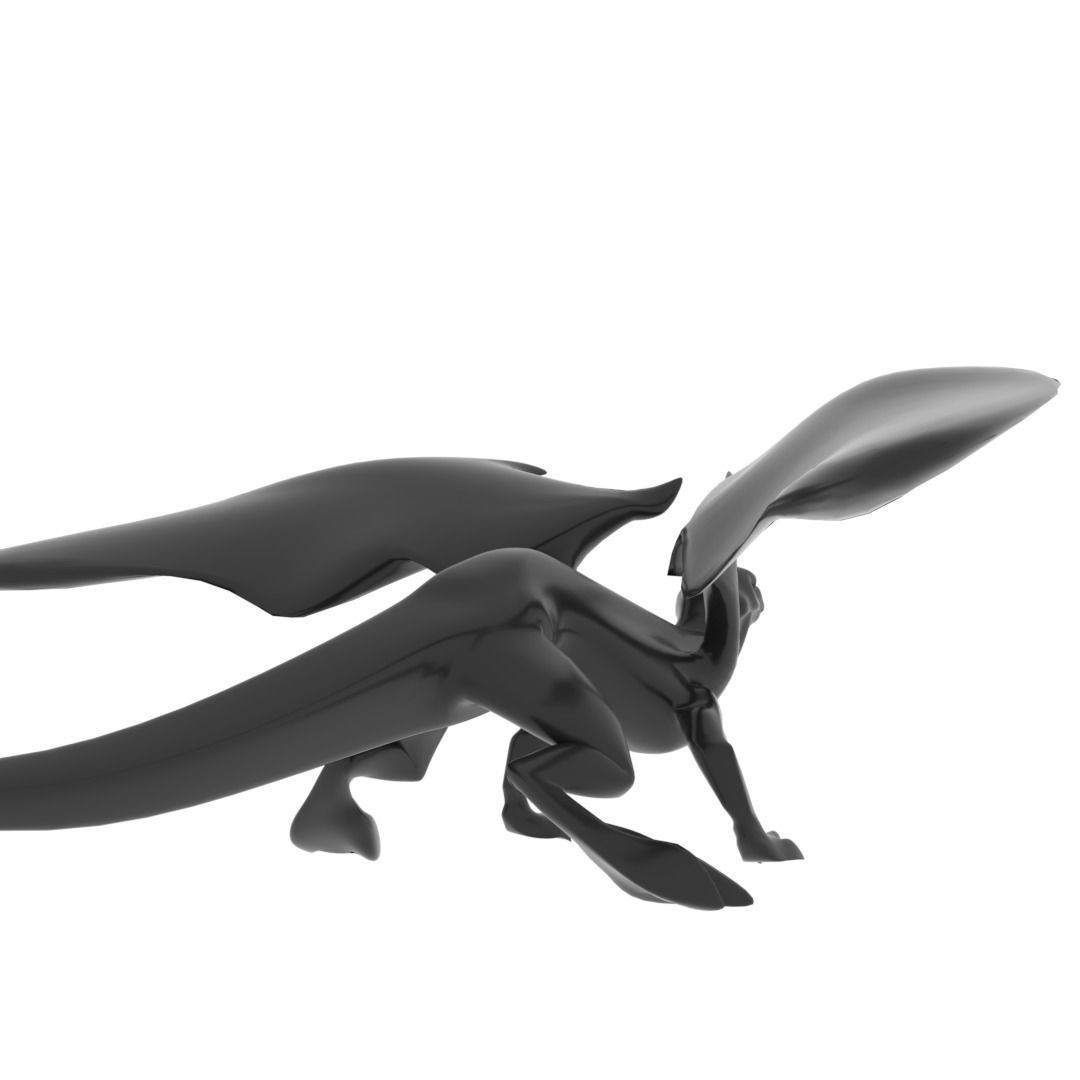 Medium Iguana Dragon Low-poly 3D model_24