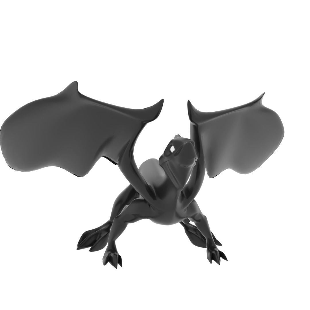 Medium Iguana Dragon Low-poly 3D model_11