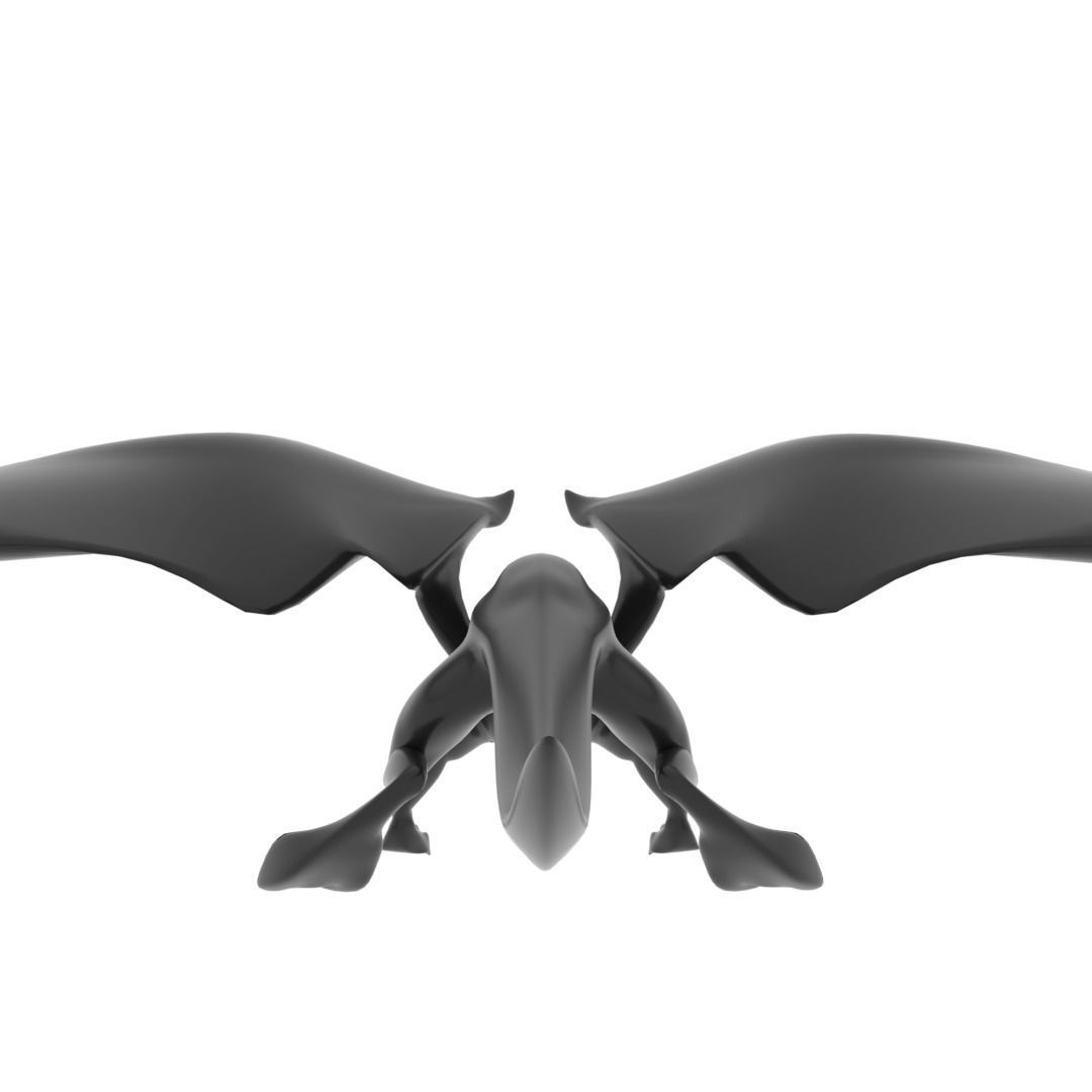 Medium Iguana Dragon Low-poly 3D model_28