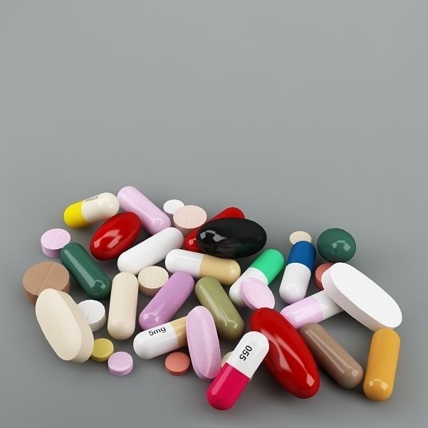 Pills 01 3D model_1