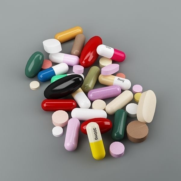 Pills 01 3D model_2