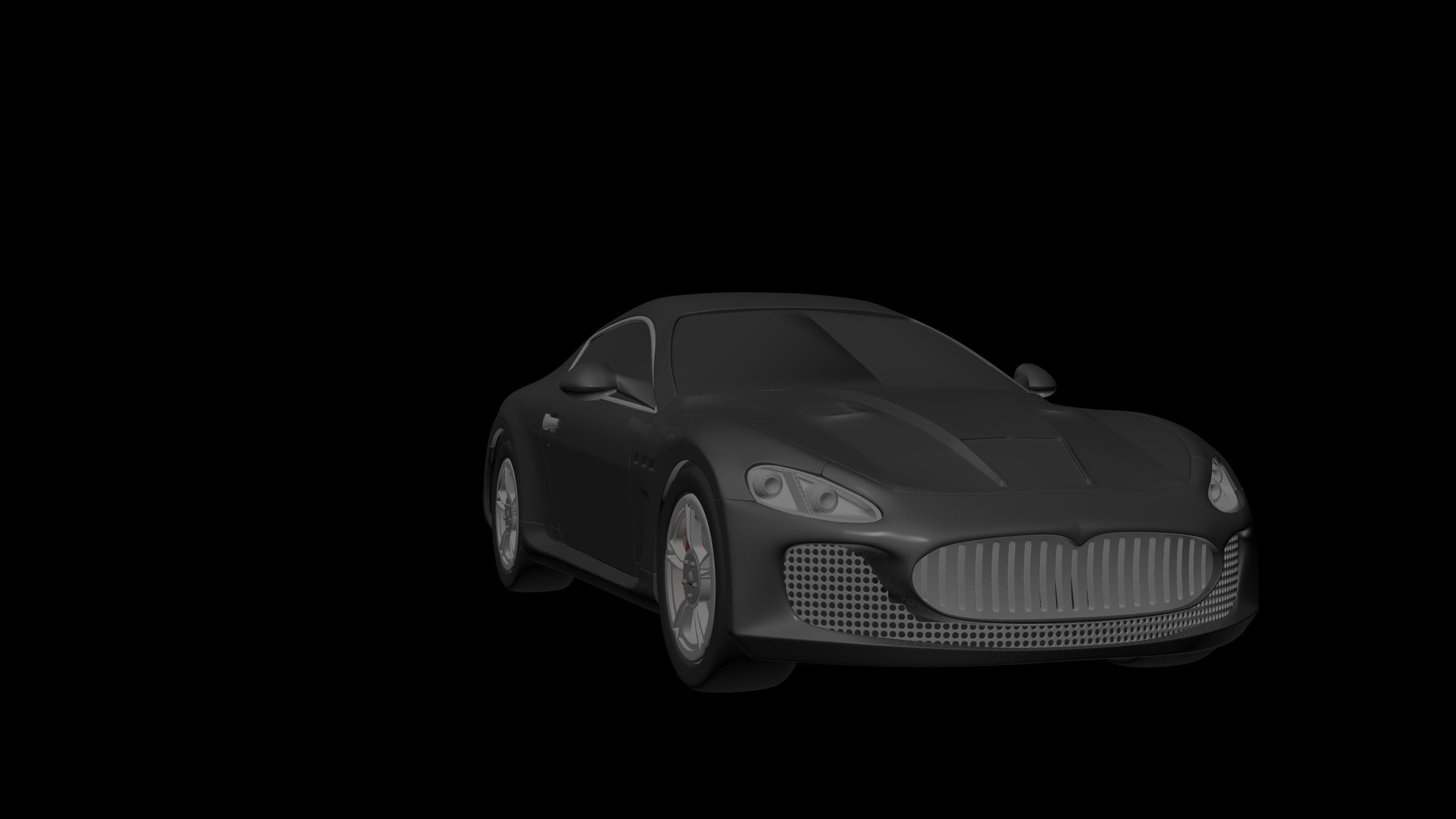 Maserati GT Free low-poly 3D model