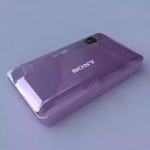 Sony Cyber-shot Digital Camera TX55 Low-poly 3D model