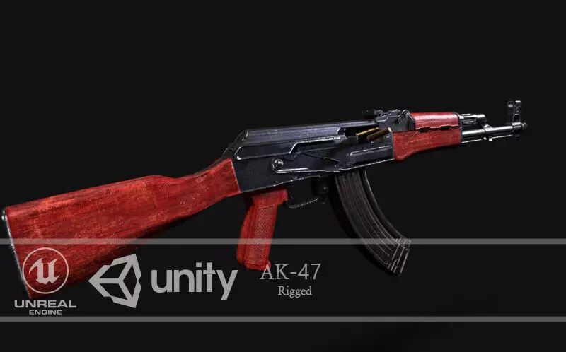AK-47 Model ak - rifle Free low-poly 3D model