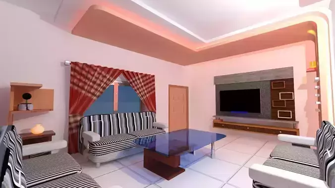 Interior room decoration design and furniture