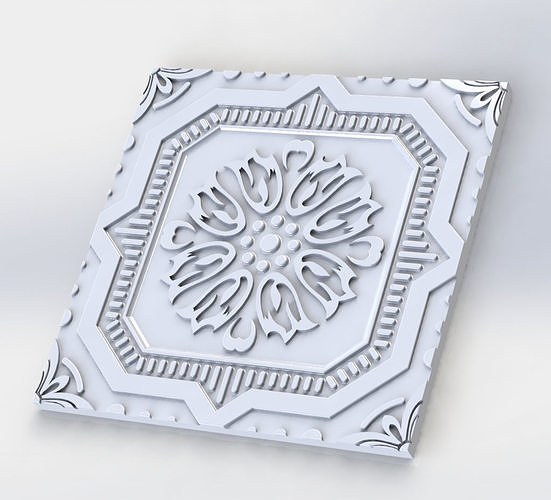 Decorative Cast Iron Tiles 3D model