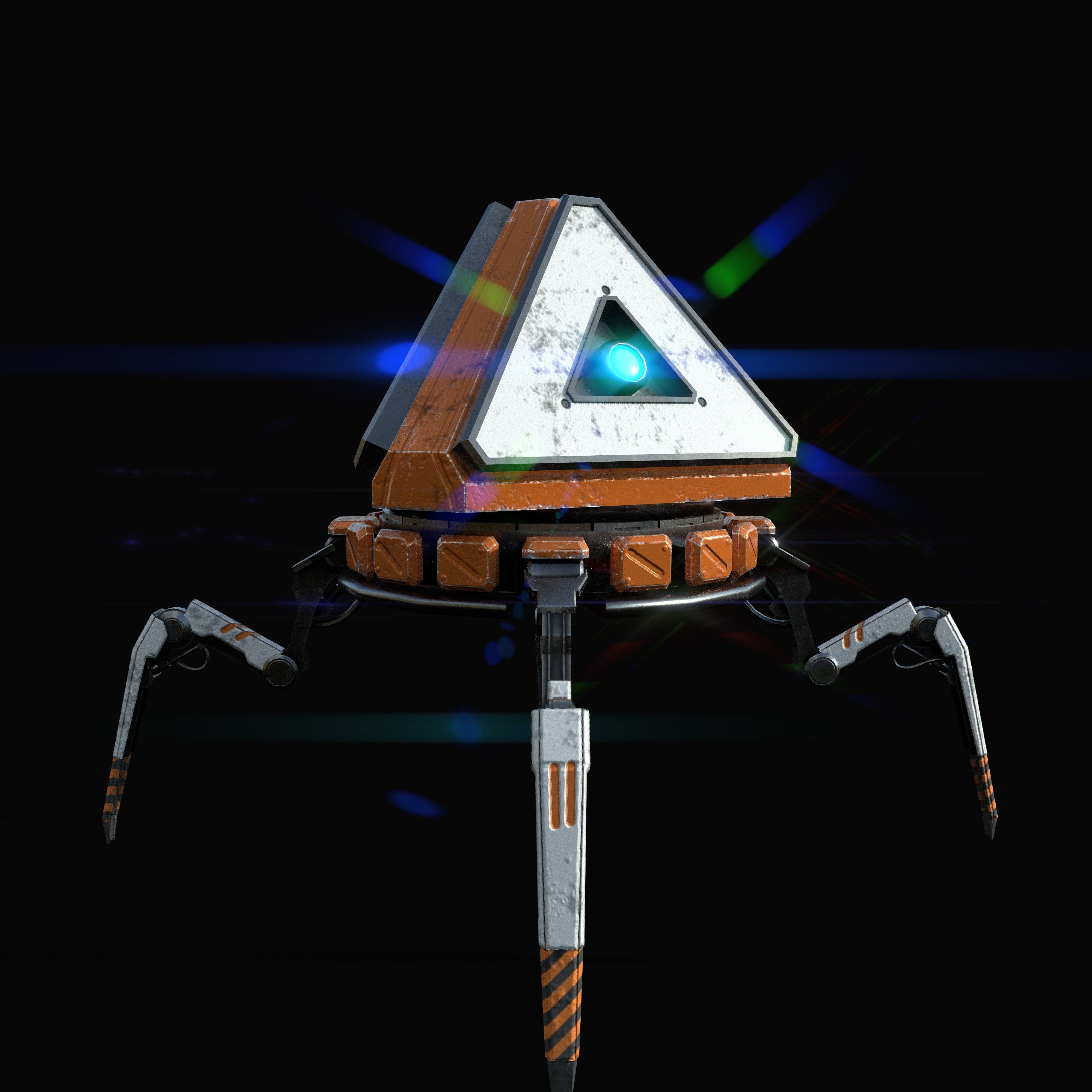 Apex  Pack Bot Low-poly 3D model_3