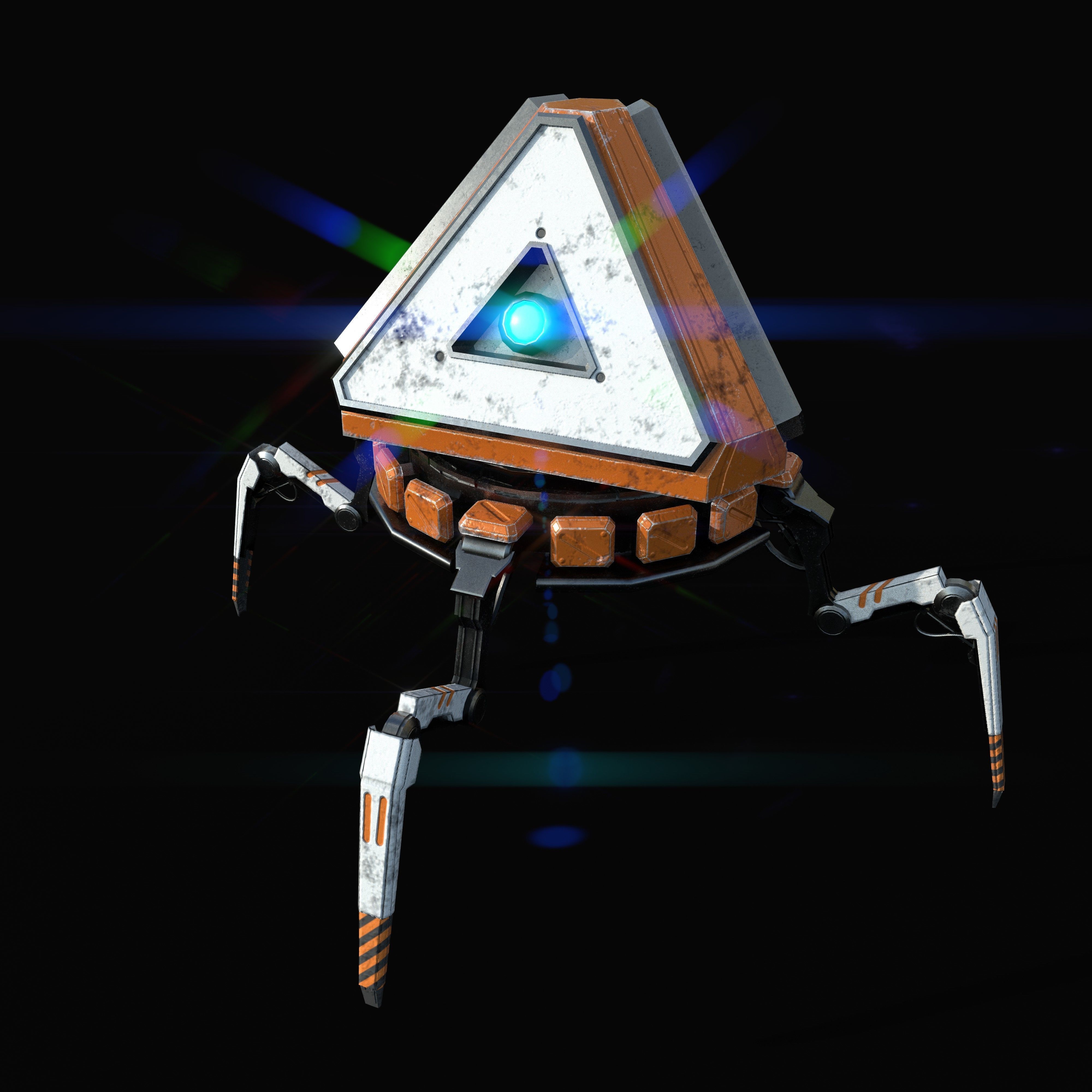 Apex  Pack Bot Low-poly 3D model_2