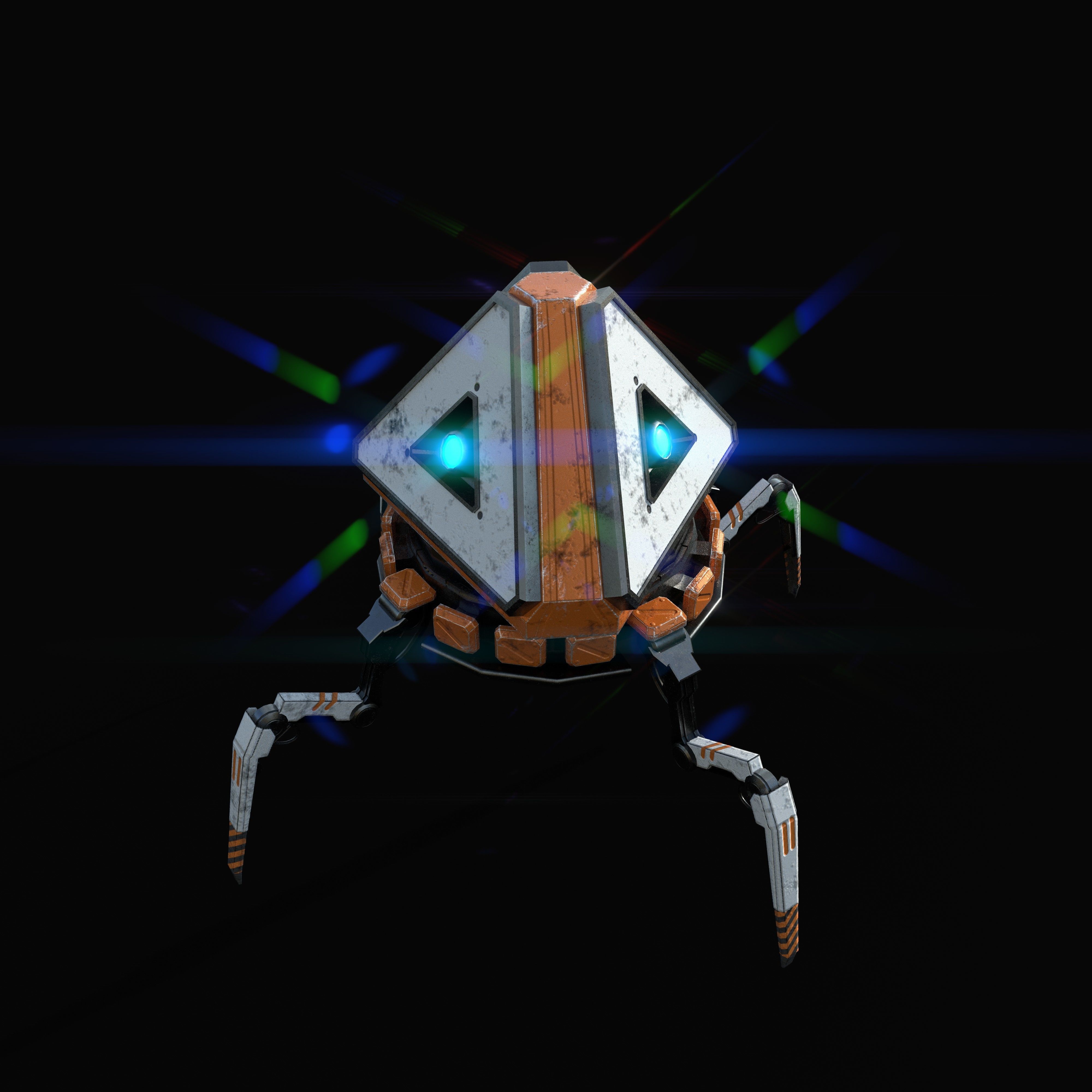 Apex  Pack Bot Low-poly 3D model_4