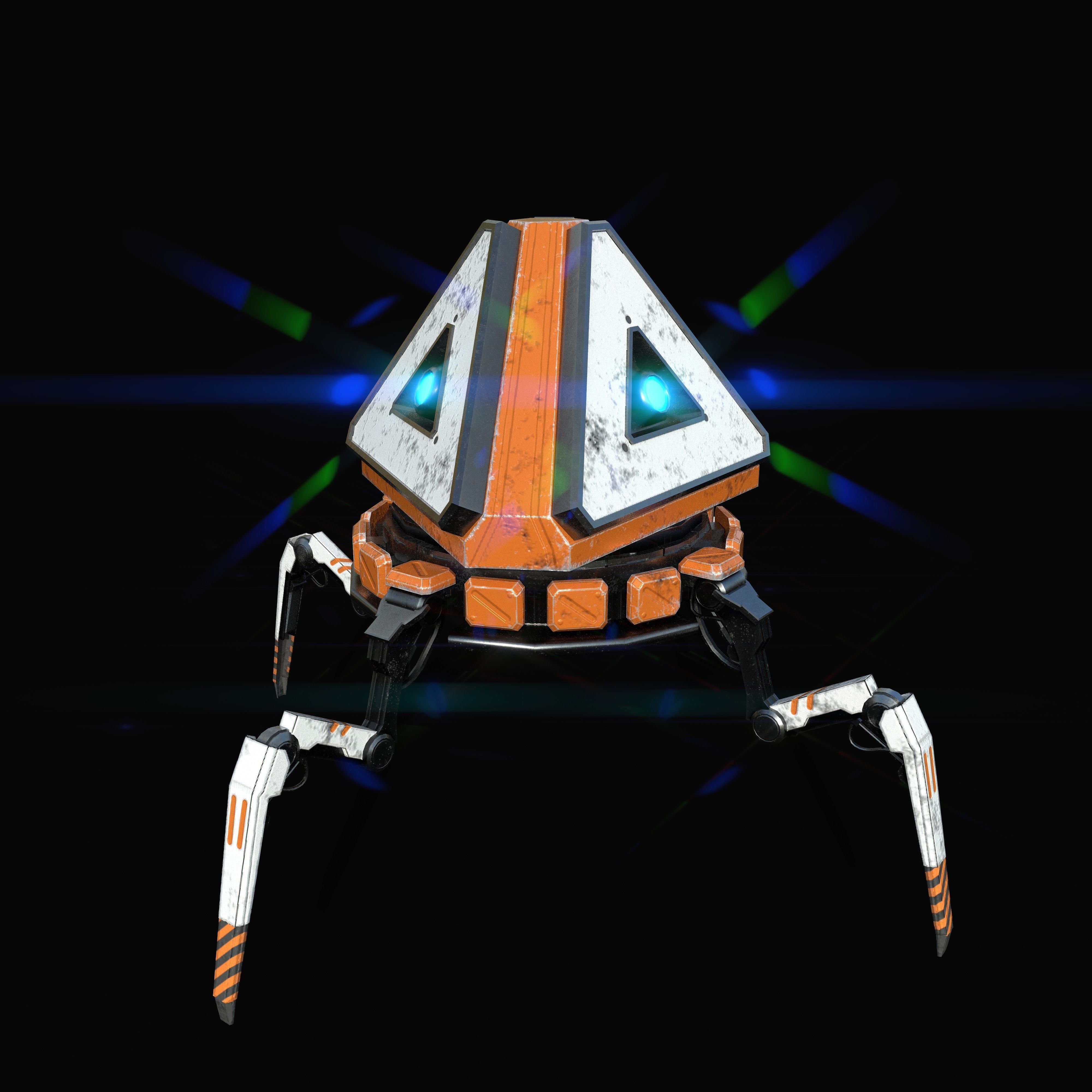Apex  Pack Bot Low-poly 3D model_5