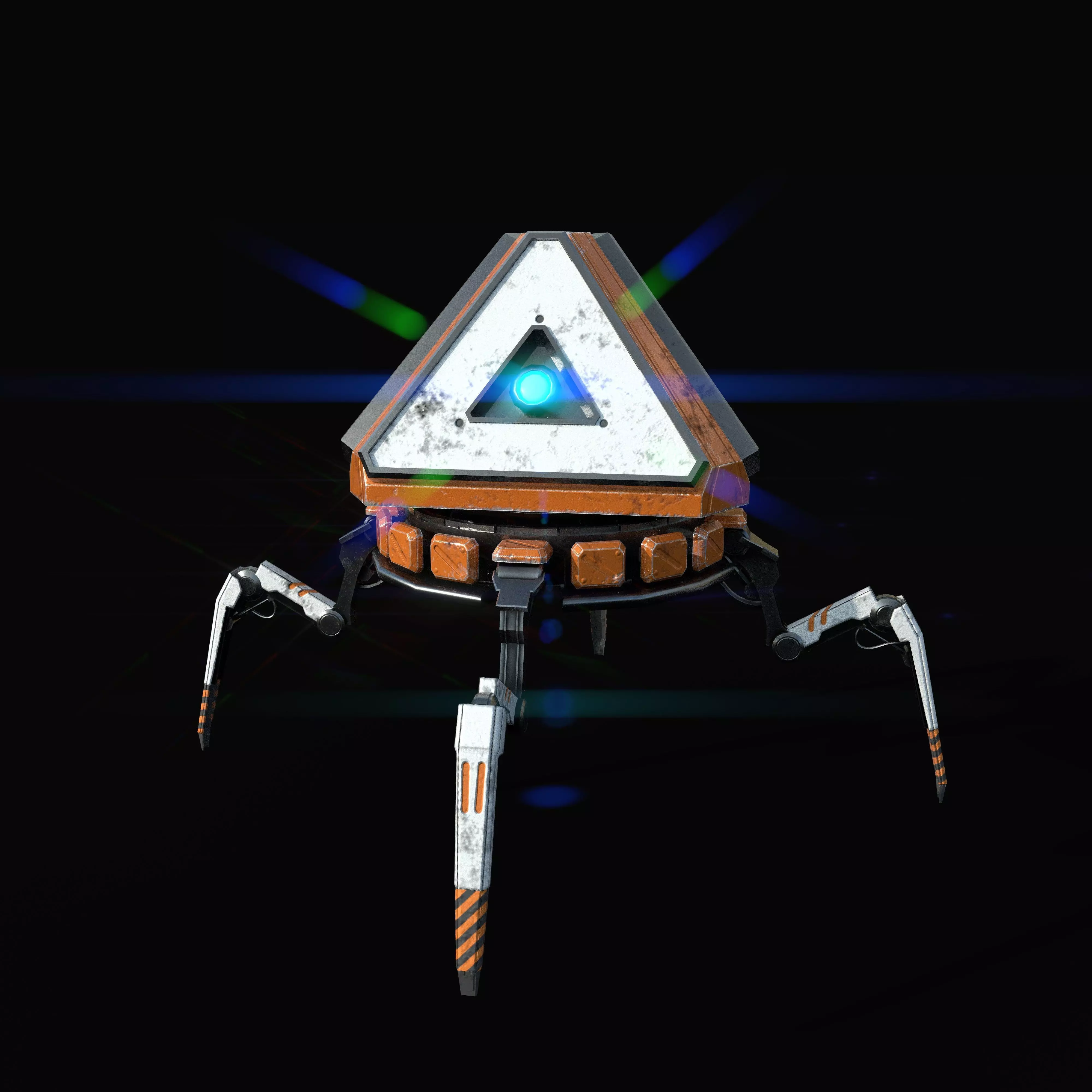 Apex  Pack Bot Low-poly 3D model_0