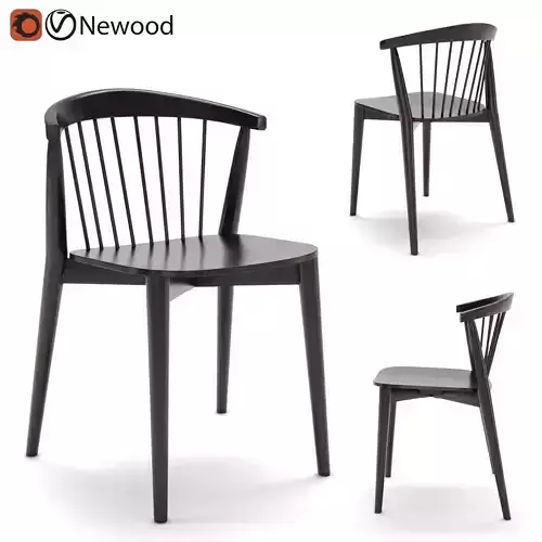 Chair Haworth Newood  3D model