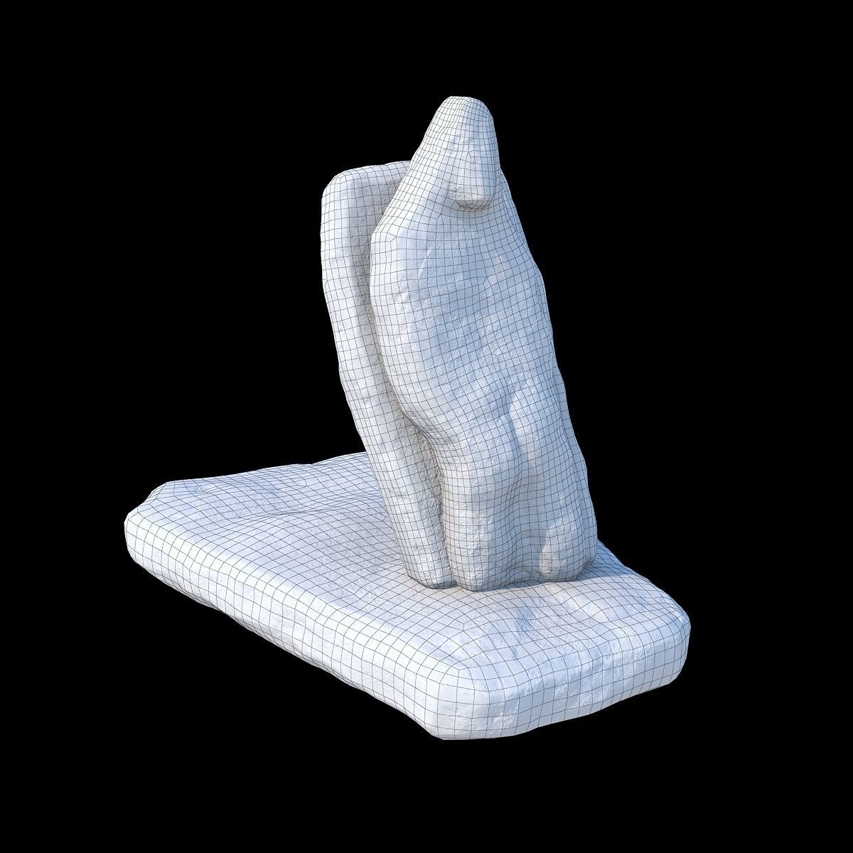 Stone totems kit with PBR workflow for V-Ray 3D model_6