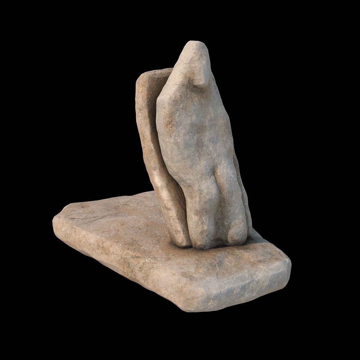 Stone totems kit with PBR workflow for V-Ray 3D model_5