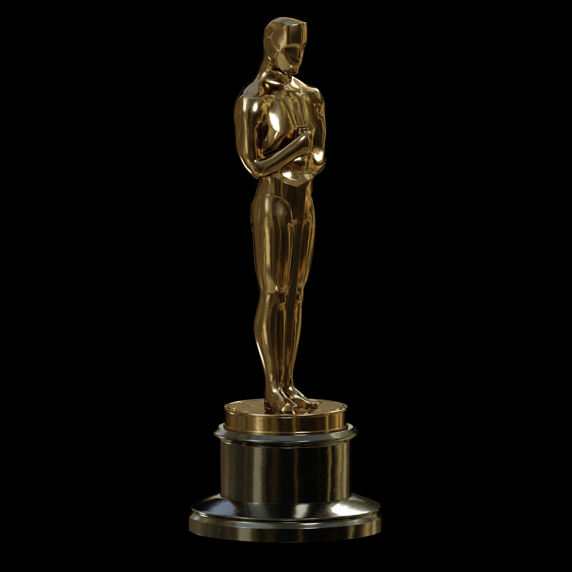 Oscar Award Statue print 3D print model_8