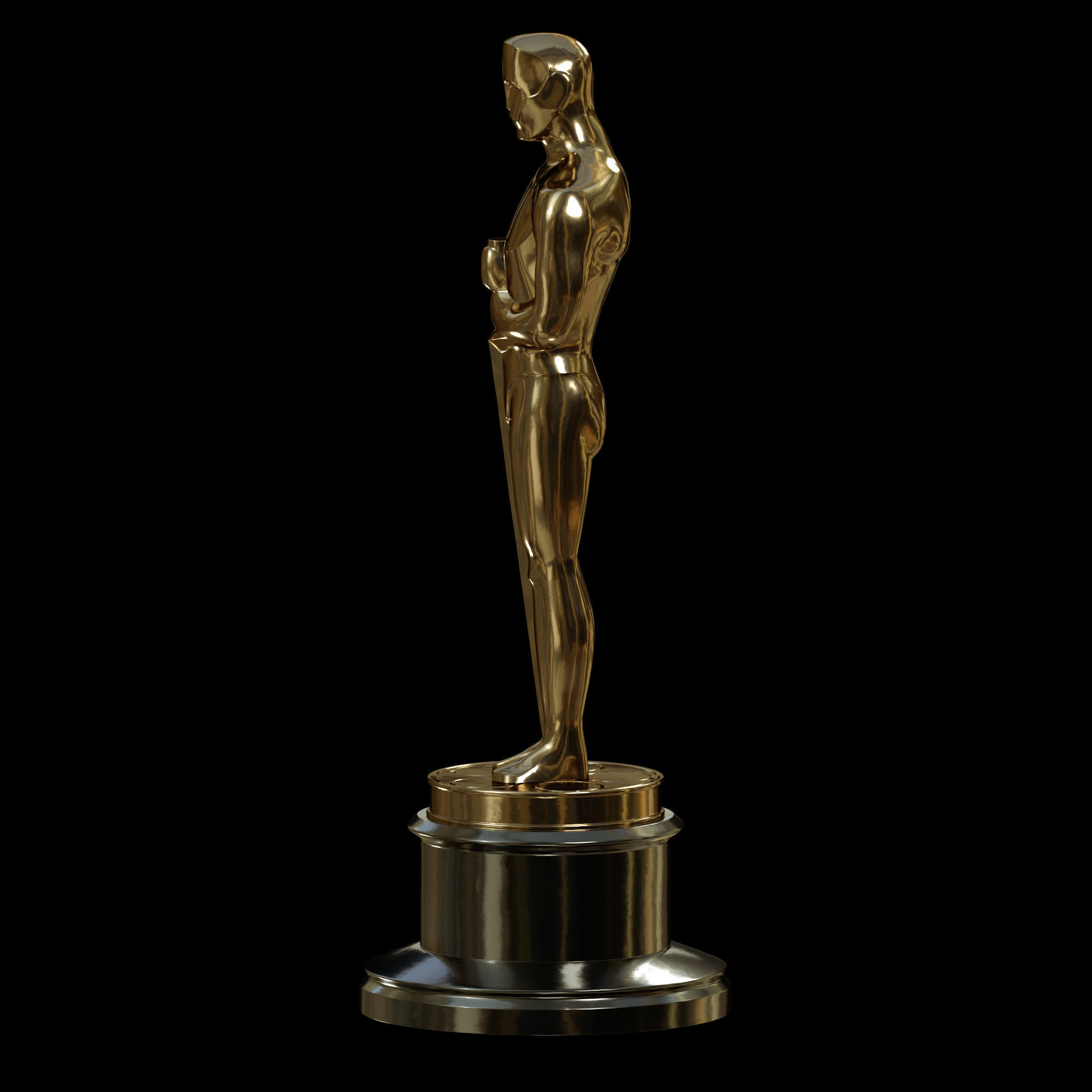 Oscar Award Statue print 3D print model_3