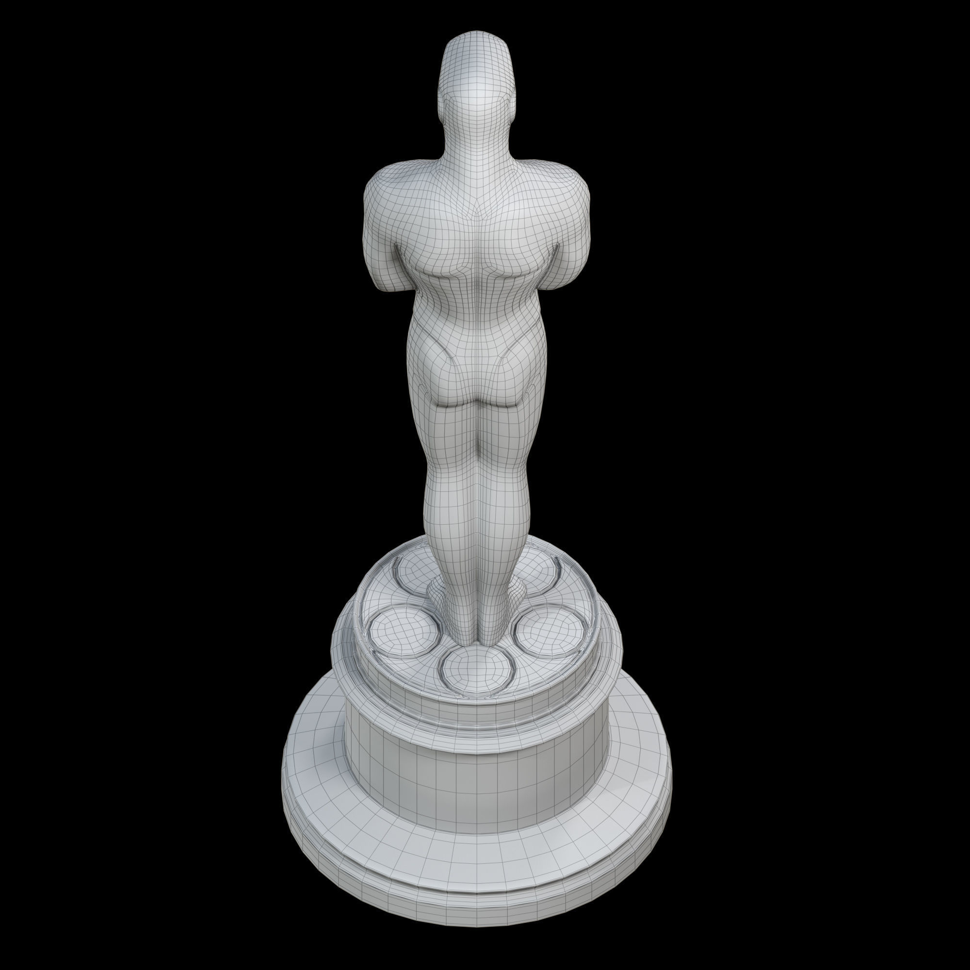 Oscar Award Statue print 3D print model_20