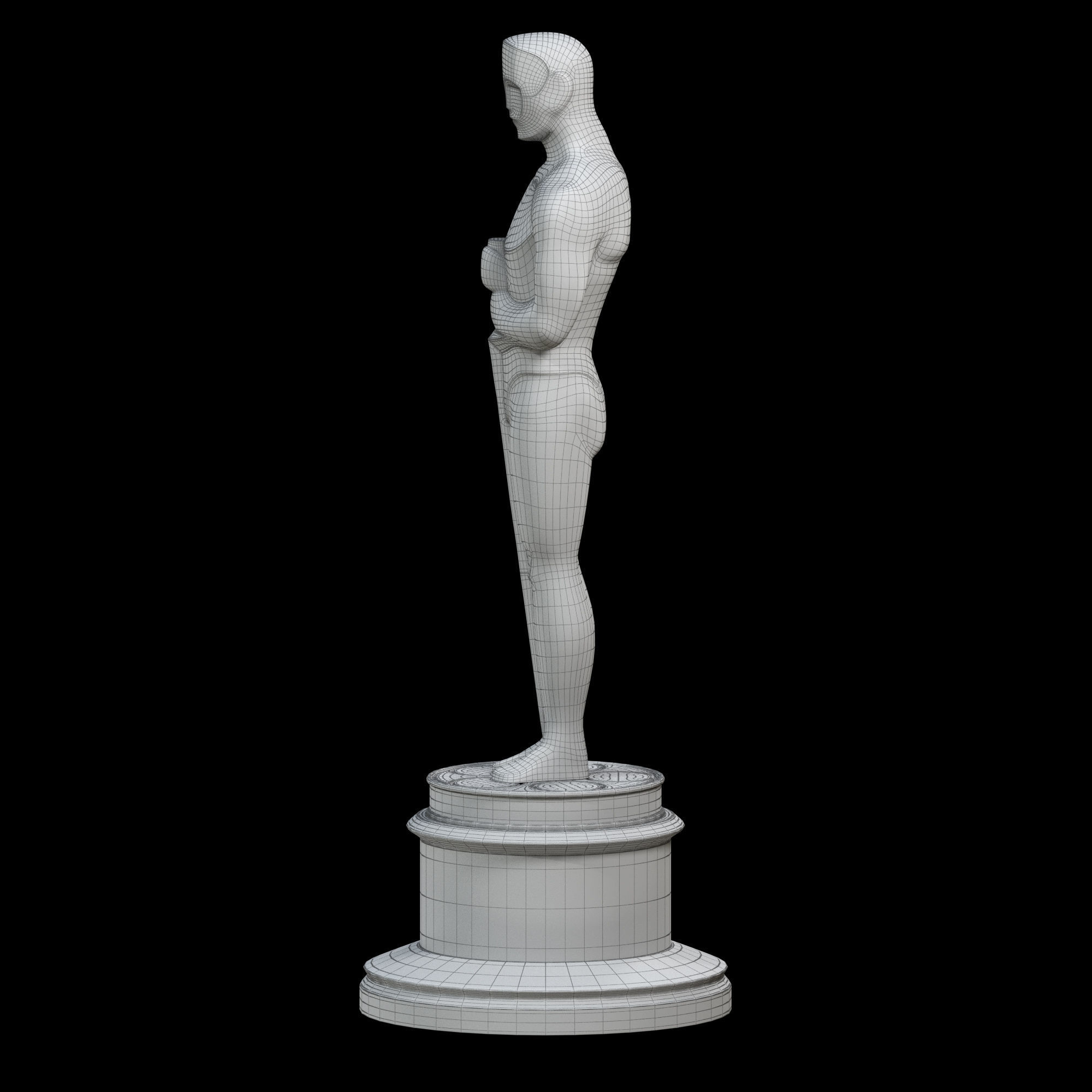 Oscar Award Statue print 3D print model_13