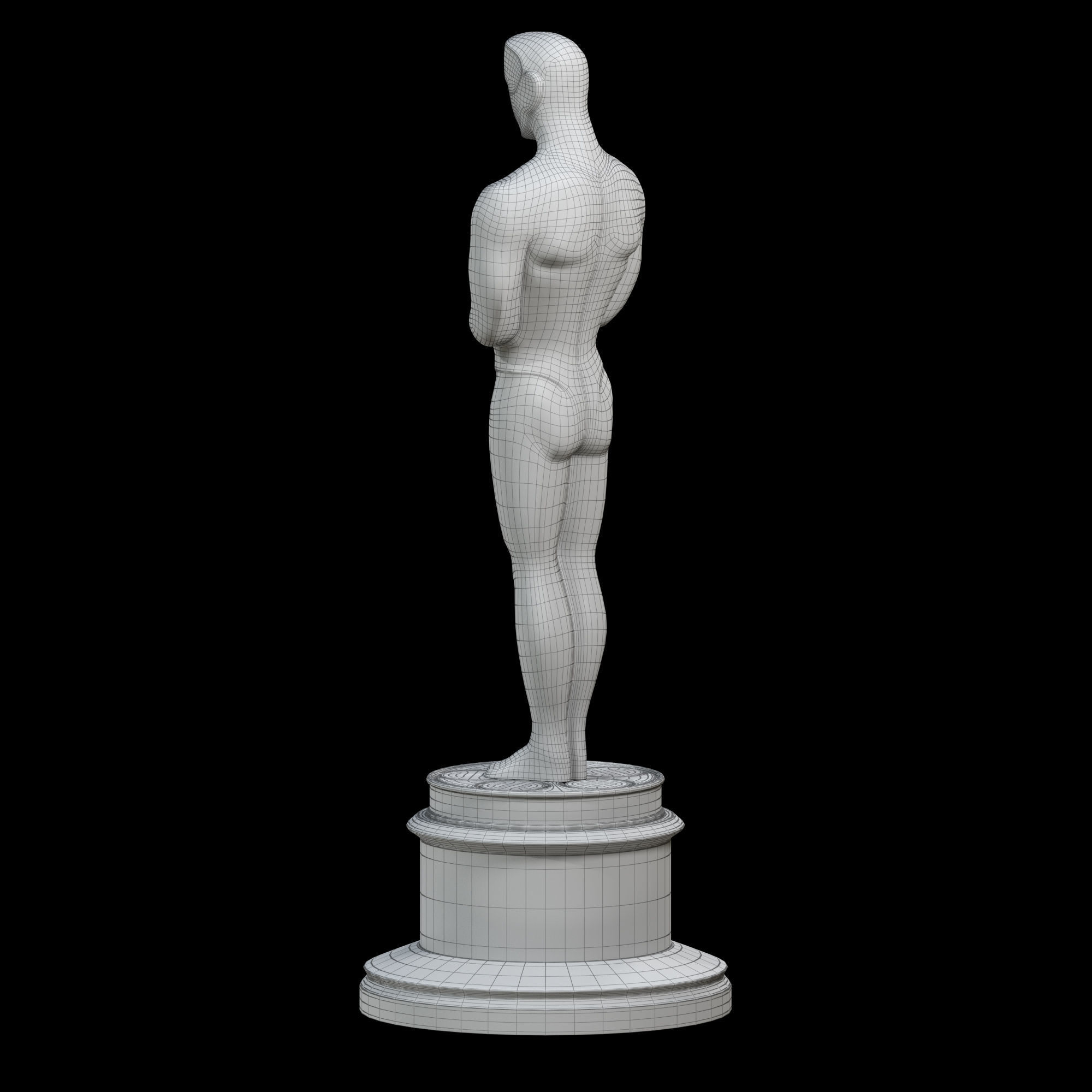 Oscar Award Statue print 3D print model_14