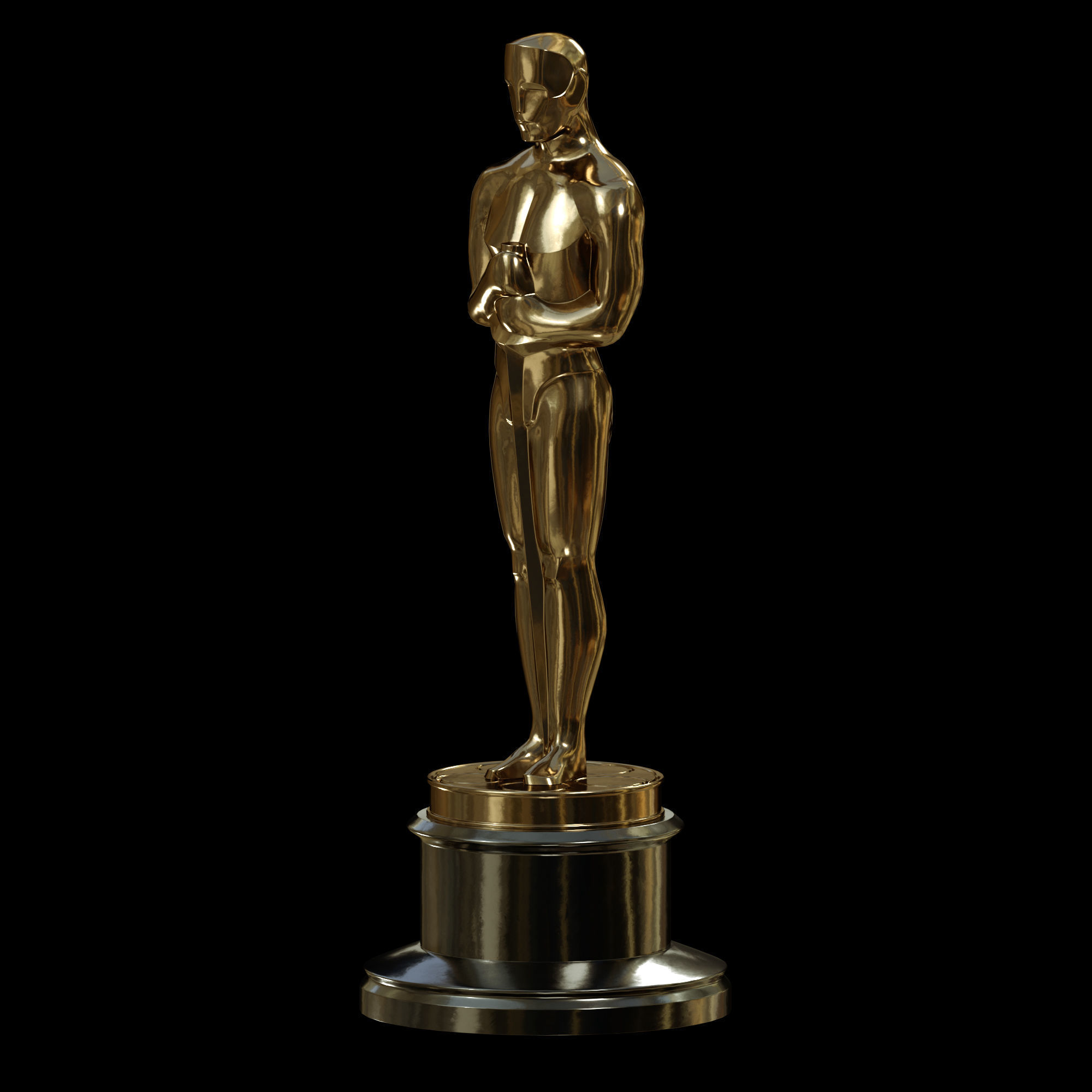 Oscar Award Statue print 3D print model_2